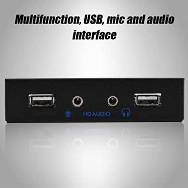 Imagem de SUNGOOYUE USB2.0 HDAUDIO Painel Frontal de Disquete Converteu Com Eficiência 3,5 '' 9pine Em 2 Interface USB2.0 para Processo de Carregamento Rápido, Ideal para PC -entusiastas