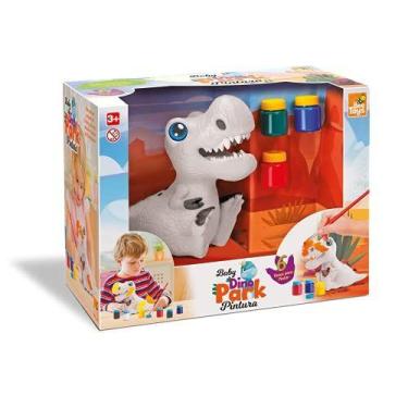 Imagem de Dinossauro Baby Dino Park Pintura 17,5Cm - Bee Toys, Branco, .