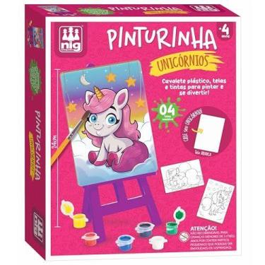 Imagem de Brinquedo Para Colorir Kit Pinturinha Unicornios - NIG BRINQUEDOS