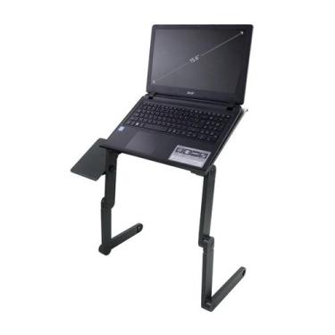 Imagem de Suporte De Cama Desk C/ Mousepad P/ Notebook C/ Cooler Preto - IKAZA