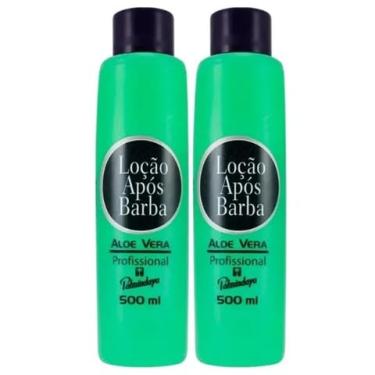 Imagem de 2 Loção Após Barba C/ALOE VERA 500ml Palmindaya