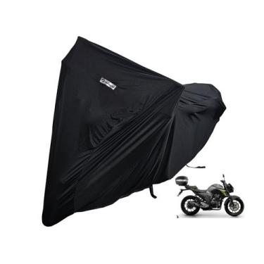 Imagem de Capa Moto Lycra Tecido Honda Fazer FZ15 FZ25 com Baú - Kahawai Capas