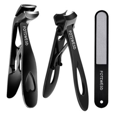 Imagem de Cortadores de unhas Fotiwesd para idosos, mandíbula larga, unhas e pés