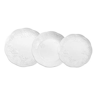 Imagem de LYOR - Baixela 18 Pratos de Porcelana New Bone Butterfly Flower