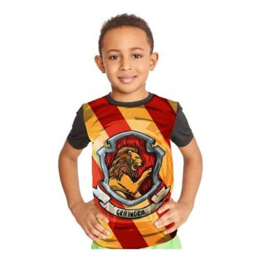 Imagem de Camiseta Infantil Grifinória Gryffindor Harry Potter Ref:109 - smoke, 