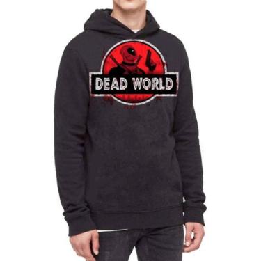 Imagem de Moletom Com Capuz Filme Deadpool Dead World  Ref:716 - smoke, Preto, M