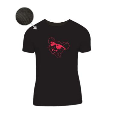 Imagem de Camiseta Dry Fit Dos Rosa Manga Curta Preta Ícones Robson