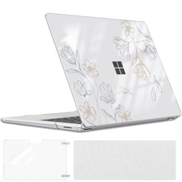 Imagem de LCMOCICO Capa protetora fina para Microsoft Surface Laptop 7 de 13,8 polegadas Copilot+ PC versão 2024 (modelo 2036), capa rígida de plástico com estampa leve e antirarranhões