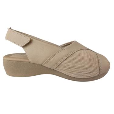 Imagem de Sandália Conforto 256420 Joanete Confort (Bege, BR, Adulto, Numérico, 33)
