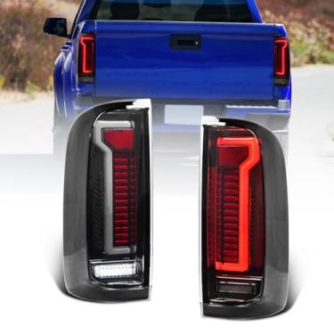 Imagem de tluuze Conjunto de luzes traseiras compatível com Chevy Colorado e GMC Canyon Base/WT/LT/Z71 2015-2022, par de lâmpadas traseiras, Plug & Play