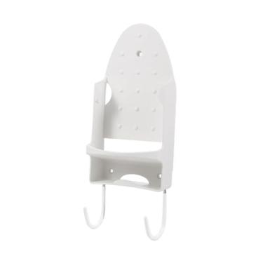 Imagem de Baoblaze Suporte para tábua de passar roupa, suporte para tábua de passar roupa, para ferro de roupa multiuso, para ferro elétrico para lavanderia, casa, Branco
