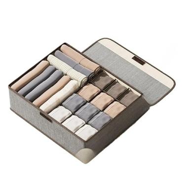 Imagem de Organizador Dobrável 24 Compartimentos Para Roupas Íntimas,Meias,Cuecas,Calcinhas(13 Divisórias)