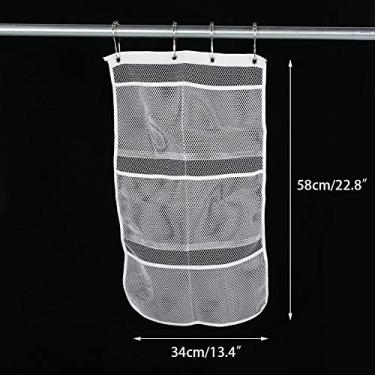 Imagem de Zerodis Organizador de Brinquedos de Banho para Bebês Produtos para Maternidade para Bebês Suprimentos para Purificação de Cuidados Com o Brinquedos de Banho para Crianças 6 Bolsos para Fácil Acesso