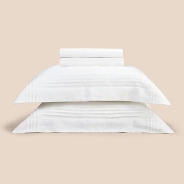 Imagem de Jogo de Cama Queen 4 Peças Altenburg Haus Alameda Branco