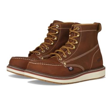 Imagem de KEEN Utility Bota masculina Liberty 15 cm impermeável (bico macio) industrial, Couro marrom/bétula, 46