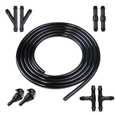 Imagem de Kit de bocal de lavagem de para-brisa compatível com Honda Acura Civic 1987-2005 CRV 1996-2011 PRELUDE 1997-2001 HR-V 1999-2006 Accord 2003-2008 RSX 2002-2006 TSX 2004-2006 06 Substituir 7 6810