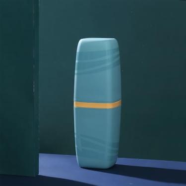 Imagem de Conjunto de copos de banheiro de 300 ml, suporte de escova de dentes e enxaguante bucal com orifícios de drenagem, copo de plástico ecológico para penteadeira, cozinha, escritório - empilhável