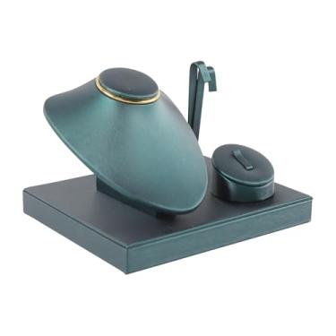Imagem de Wzmzjy Expositor de Colares Verde Elegante para Decoração de Casa, Organizador de Joias, Suporte para Exibição de Joias em Formato de Busto para Penteadeira/