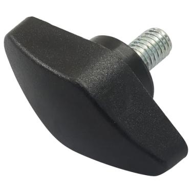 Imagem de Hordion 4 peças de botões de asa de tee, parafusos de polegar, M6 x 12 mm alças de plástico T de aperto de aperto para equipamentos de máquinas de marcenaria