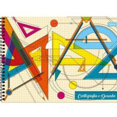 Imagem de Caderno Cartografia E Desenho 96 Folhas - Milimetrado