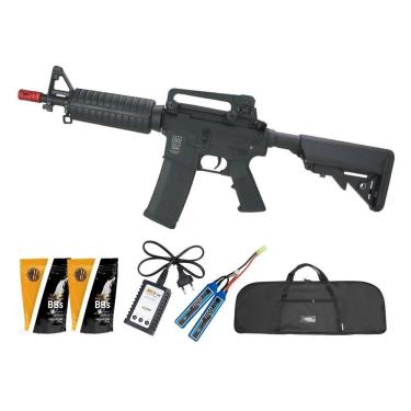 Imagem de Rifle De Airsoft Aeg M4 Carbine Sa-c02 Black Core+itens