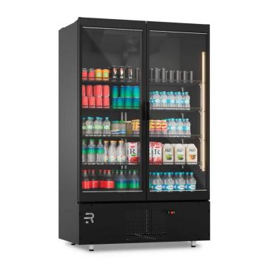 Imagem de Visa Cooler Premium Multiuso 2 Portas Vidro Aquecido Inverter Preto/preto VCMPR2P 220V Refrimate