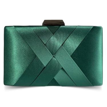 Imagem de Bolsa Clutch Carteira De Mão Fashion Vera Deslumbrante Compacta (Verde Musgo)