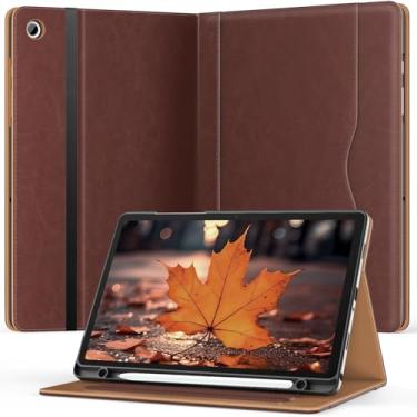 Imagem de OKP Capa para Samsung Galaxy Tab A9+ 27.9 cm 2023 (SM-X210/X216/X218), capa fólio de couro PU com suporte multi-ângulo/suporte para caneta, capa automática para tablet Galaxy A9 Plus de 11 polegadas
