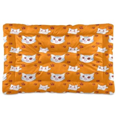 Imagem de Wassud Cama fofa para cães e patas para cães e gatos, tapete lavável para animais de estimação para cães e gatos, almofada de cama de viagem antiderrapante, almofada de canil para ambientes internos e