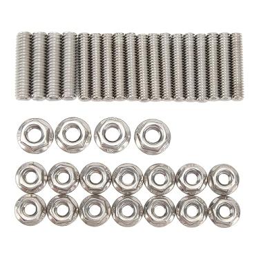 Imagem de Klanata Kit de pinos de cárter de óleo, pinos de substituição de cárter de óleo polido antiimpacto de aço inoxidável 304 para motores SBC 283 327