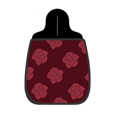 Imagem de Lixeira De Carro Organizador Rosas Escuras Vinho Estampa Sólida