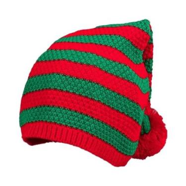 Imagem de Gorro De Tricô Quente Com Design Decorativo De Natal, Proteção Casual 