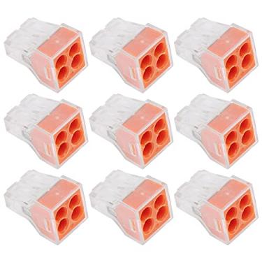 Imagem de aqxreight Conector de Fio 50 Peças, Kit de Bloco de Terminais de Cabo Elétrico de Conexão Rápida Sem Torção (PCT-104)