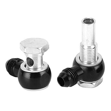 Imagem de Acouto 6AN X 1/4NPSM 90 Graus Banjo Fittings Cooler 4L80E - Conector do Resfriador de óleo Com Construção Em Ferro de (A)