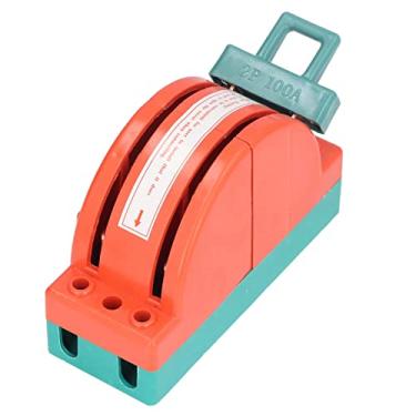 Imagem de Generic Interruptor de Faca de Duplo Alcance Durável 100A para Eletrodomésticos, Desconexão Elétrica Firmemente Conectada para Disjuntores à Prova de Falhas, Acesso Ao Terminal, PA, Material ABS