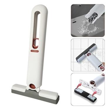 Imagem de Mini Mop Dobrável Portátil Super Absorvente | Limpa e Seca sem Molhar as Mãos | Ideal para Cozinha, Pia, Vidros e banheiro