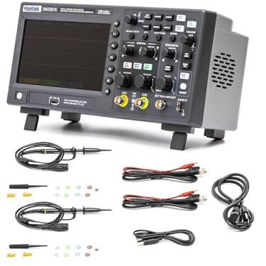 Imagem de Hantek Osciloscópio 3 Em 1 Funções 150Mhz Banda Larga Oscilógrafo De Mesa Multímetro Digital Com Gerador De Forma De Onda Arbitrária De 25Mhz (2+1Ch/150Mhz/Dso2D15)