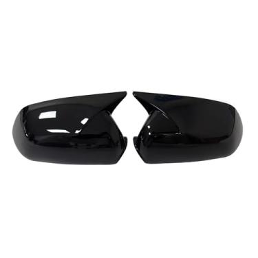 Imagem de Capas de asa para Vw para Polo 2005 2006 2007 2008 2009 Capa de espelho lateral retrovisor de carro tampa de asa exterior da carcaça da carcaça aparar abs capa traseira externa (preto brilhante)