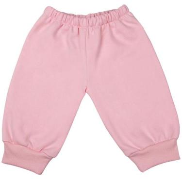 Imagem de Calça de Moletom Para Bebês 6 a 18 Meses - Kit 3 Calças (Cor de Rosa, 