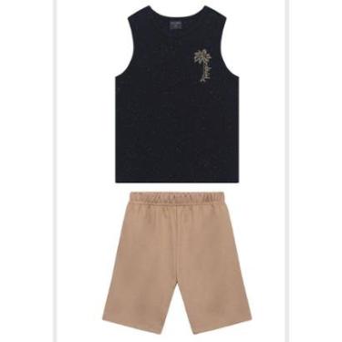 Imagem de Conjunto Infantil Masculino com Regata Estampada e Bermuda Guloseima-Masculino