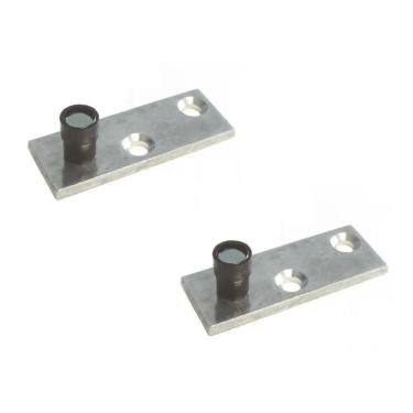 Imagem de 2X Pino Guia Alumínio Reto 9Mm Porta Correr Madeira Trilho 2