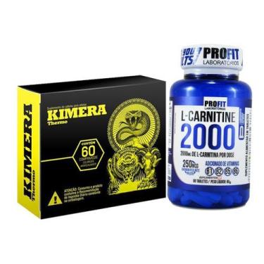 Imagem de L Carnitina 2g C/ Picolinato Cromo + Kimera Thermo 60 Caps - combo