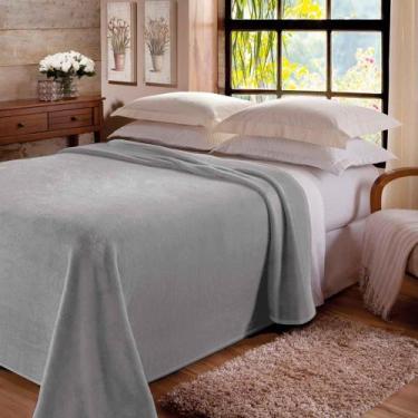 Imagem de Manta Jolitex Dyuri Unicolor com Cinta 180x220cm - Niquel