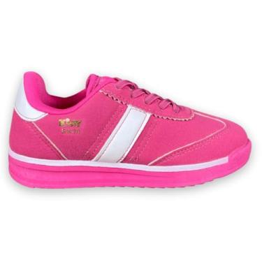 Imagem de Tenis Infantil Menina RK70 KIDY - Pink-Branco - 28