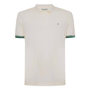 Imagem de Camisa Palmeiras Polo 1914 Frisos Palestra Off-White - Masculino-Masculino