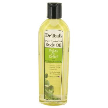 Imagem de Perf.fem.teal's Dr Teal's Bath Additive 260 Ml Pure Epson Salt Body Oil Relax Relief With Eucalyptus&spearmint