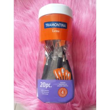 Imagem de Faqueiro tramontina leme - 23198/018, Preto, 20