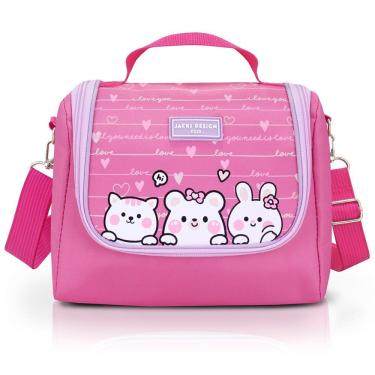 Imagem de Lancheira Térmica Infantil Amiguinhos Jacki Design – 4.752 Ml Gata Pink