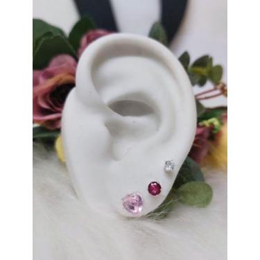 Imagem de Kit Com 3 Brincos Morgana Banhados A Prata