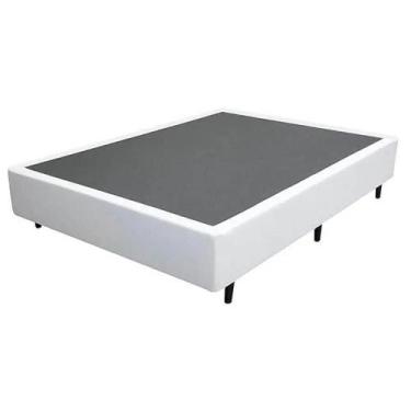 Imagem de Base Cama Casal 37x138x188cm material sintético Cor Branco - Alto Níve
